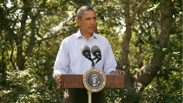 President Obama delivers statement on Hurricane Irene