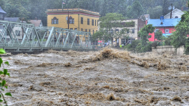 Shelburne Falls, Hurricane Irene, 2011