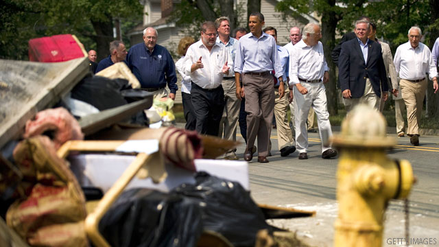 Obama visits storm-battered New Jersey
