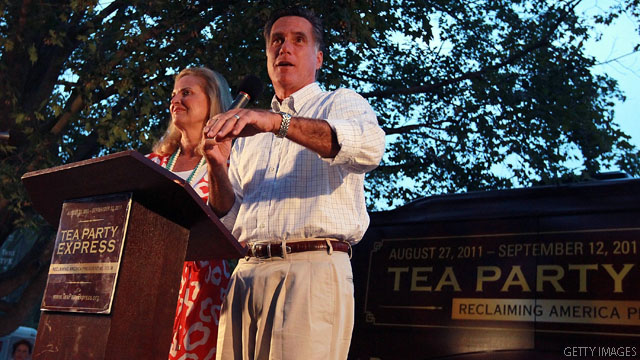 Romney on message at tea party rally