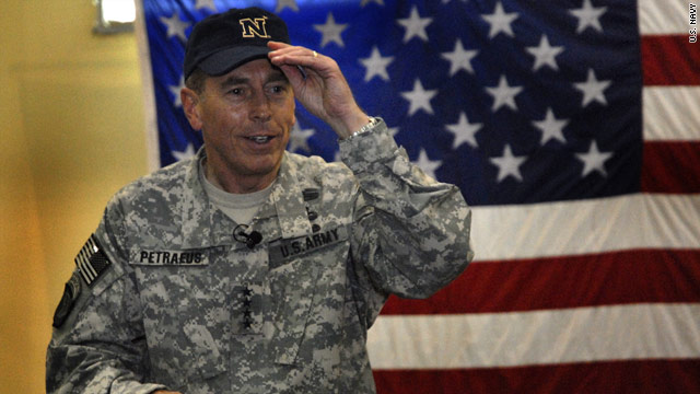 Petraeus transitions from "Peaches" to "Dave"