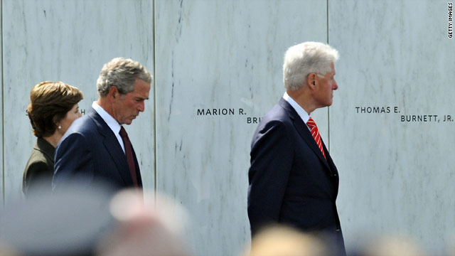 Bush, Clinton speak at memorial for Flight 93
