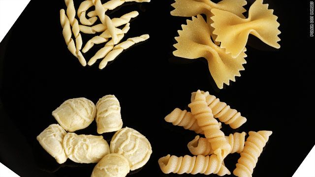 Box lunch: Pasta patterns and restaurant flashers