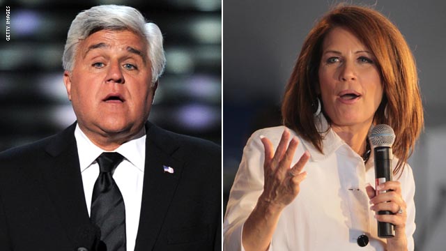 Leno questions Bachmann over gay rights, HPV vaccine