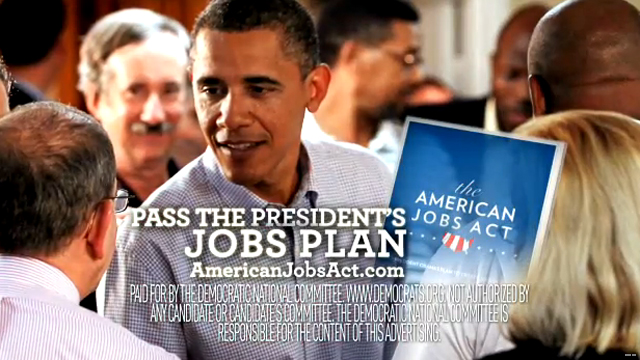 New Dem ad pushes jobs plan