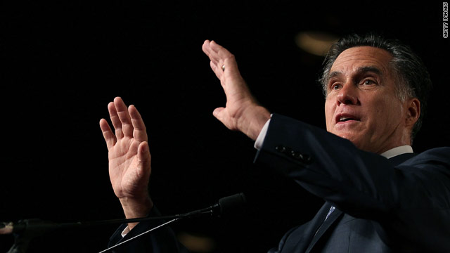 Romney riffs on Obama's 'titanic struggle'