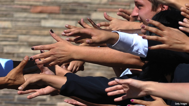 Picture of the week: Reach out and touch the President