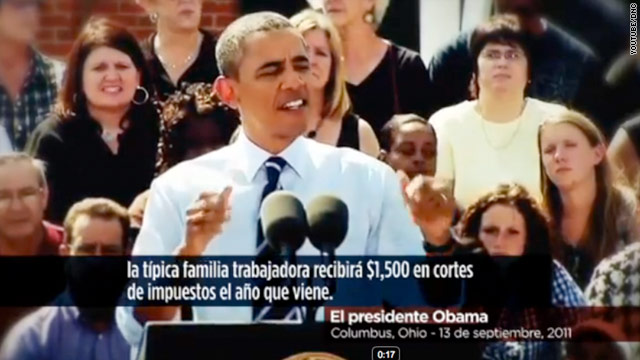 Obama, tras el voto hispano con anuncios en español