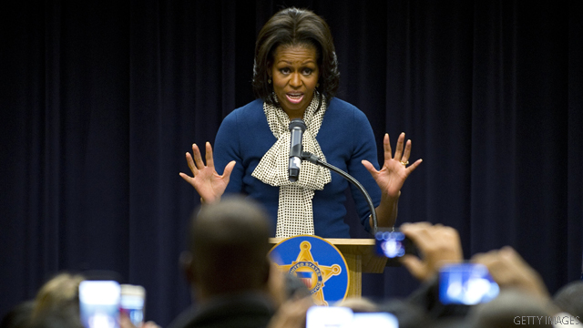 Michelle Obama jokes daughters fight over Secret Service