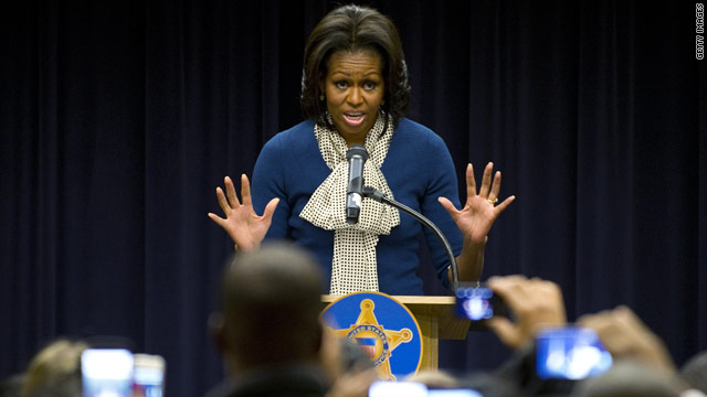 Michelle Obama jokes daughters fight over Secret Service