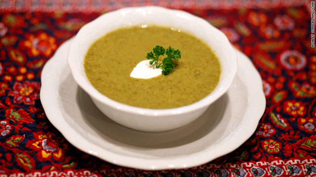 Green soup to fight the office funk