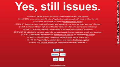 BlackBerry working site