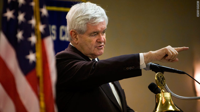 Gingrich compares Romney, Perry to 'kids,' plays up econ. ideas