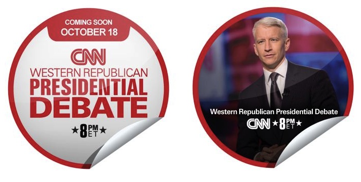 'Check in' to the CNN Western Republican Presidential Debate on GetGlue for Exclusive CNN/WRLC Stickers