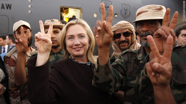 Clinton sees the "new Libya"