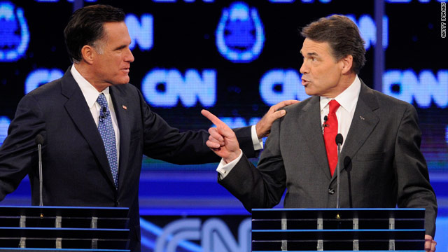 The spin on the Perry-Romney crossfire