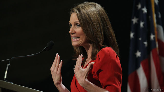 Cain 'flip-flops,' Bachmann says