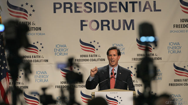 Santorum asks if Republican rivals can be trusted