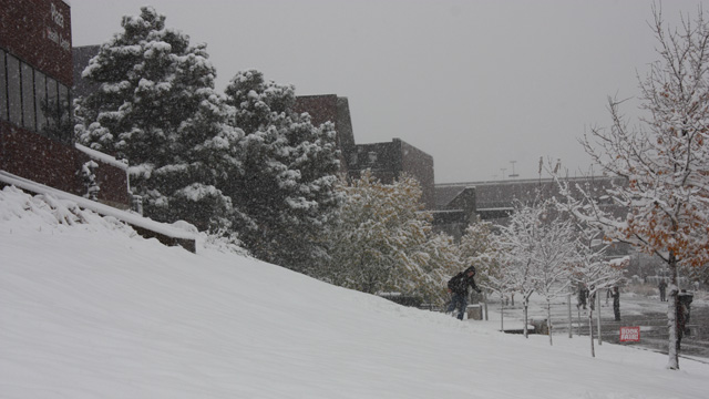 Snow day for President Obama