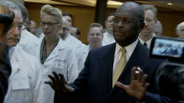 Cain gets testy with reporters