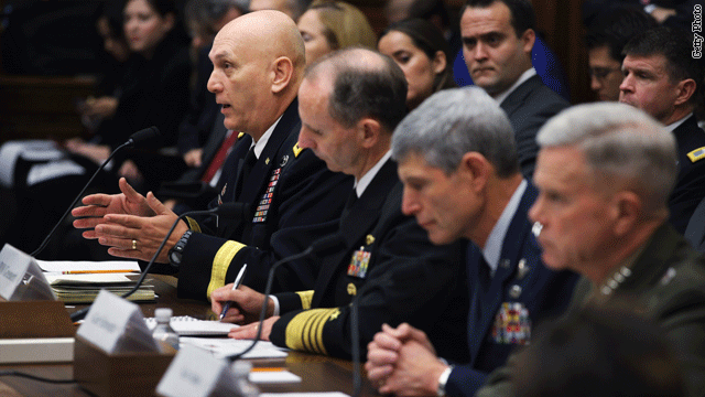 Top military officers detail effects of defense cuts