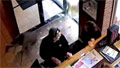 Deer smashes through restaurant
