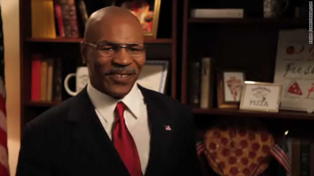 Mike Tyson steps into Herman Cain's shoes