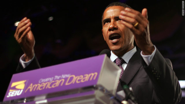 Endorsing Obama, SEIU says president for 99%