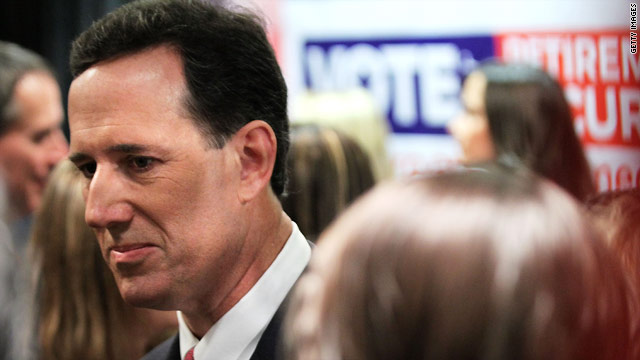 Santorum's lead disappears in national poll