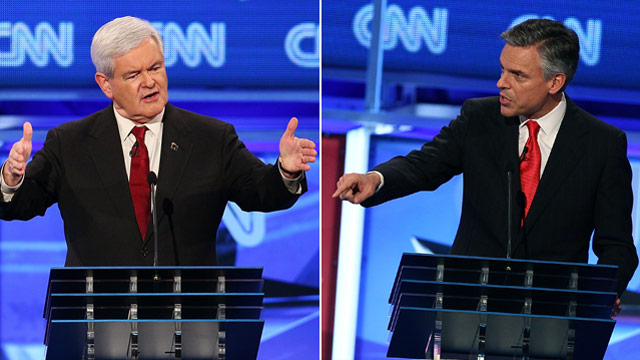 Huntsman and Gingrich agree to debate