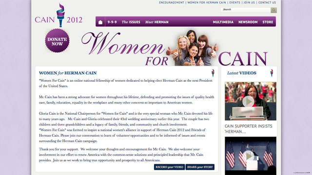 Women for Cain' launched by campaign
