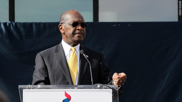 Cain names endorsement date, handicaps race