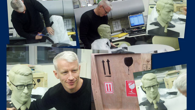 Anderson Cooper's model arrives