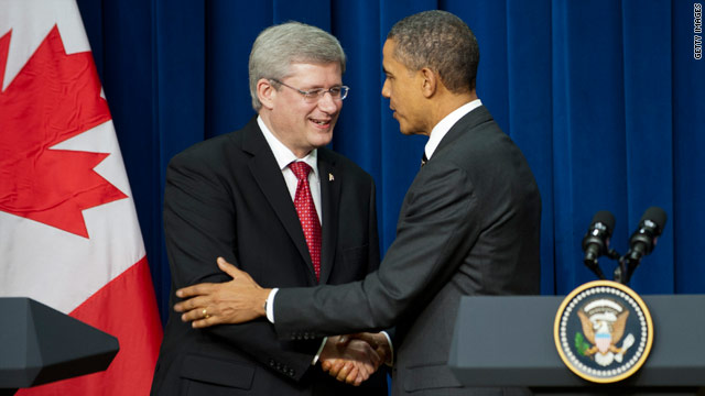 Obama, Harper agree to speed cross-border trade