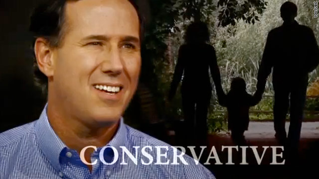 Santorum goes up with first paid ad