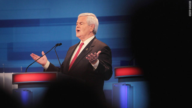 Checking the transcript on Gingrich's debate pushback