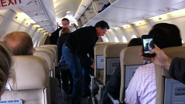 Romney's 'Hair Force One' takes flight