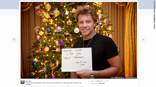 An alive Bon Jovi: Heaven looks like New Jersey