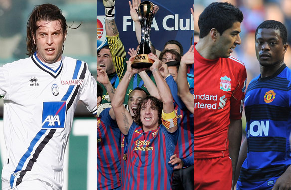 Italian footballer Cristiano Doni, European champions Barcelona and Liverpool's Luis Suarez have all hit the headlines.