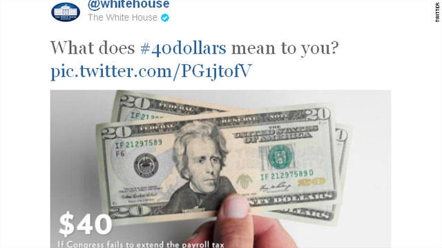 White House scores with its #40dollars campaign