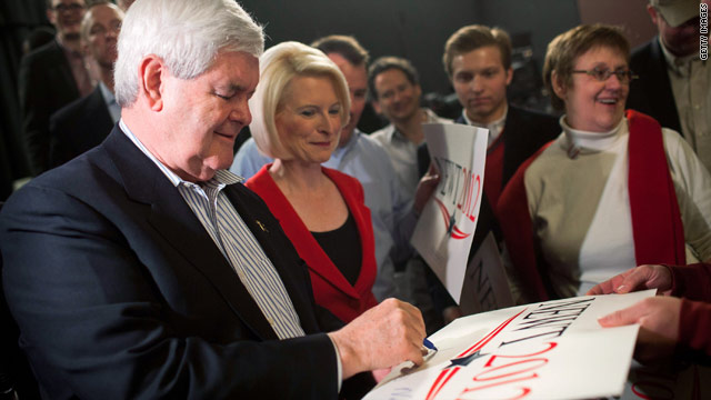 One Gingrich supporter steadfast despite polls