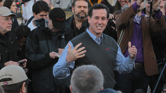 Late-surging Santorum looks to rally voters ahead of Iowa caucuses