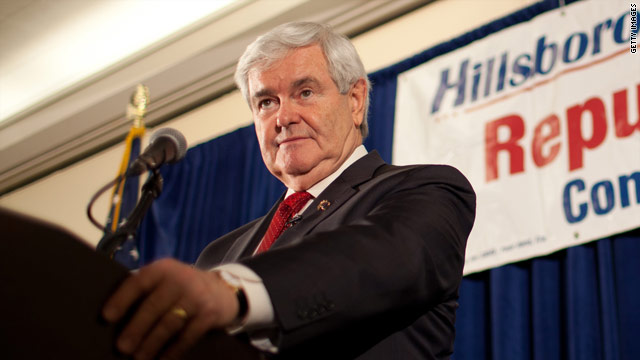 Gingrich targets Romney in 'Don't Mass Up' rally