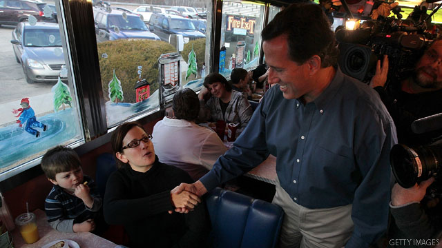 Poll: Santorum edging up in New Hampshire