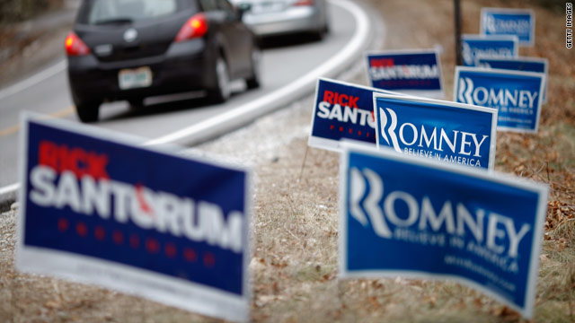 N.H. polls show Romney in lead, but a Santorum bounce
