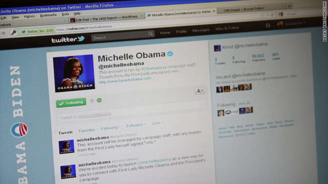Michelle Obama joins the Twitterverse