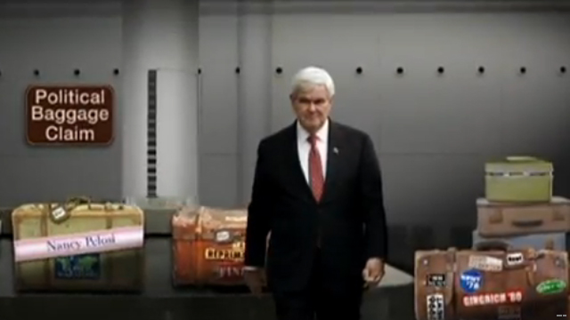 Gingrich is 'desperate,' new ad charges