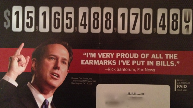 Pro-Romney super PAC attacks Santorum in South Carolina mail