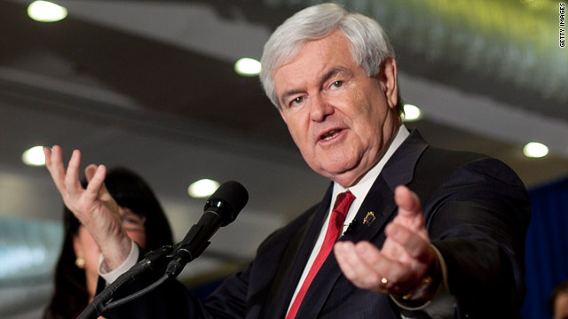 Gingrich laughs at Romney's jobs claims