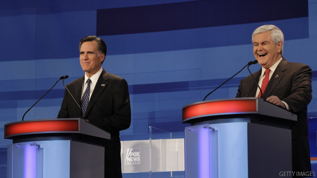 Romney, Gingrich continue to spar over jobs claim